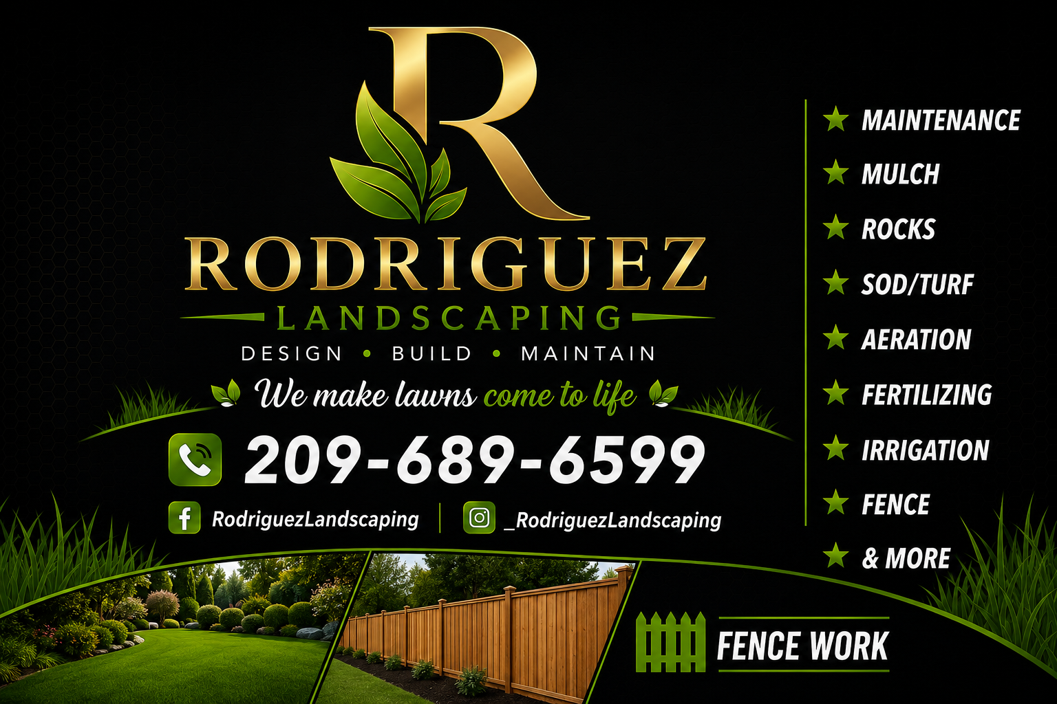 J. Rodriguez Landscaping logo